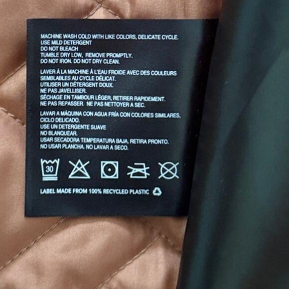 BERNARDO NWOT Long-Line Removable Hood Snap Front w/Pockets Quilted Coat L Clay - Picture 7 of 9